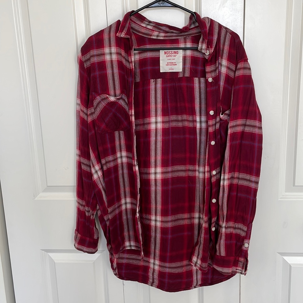 Mossimo Red Flannel Shirt